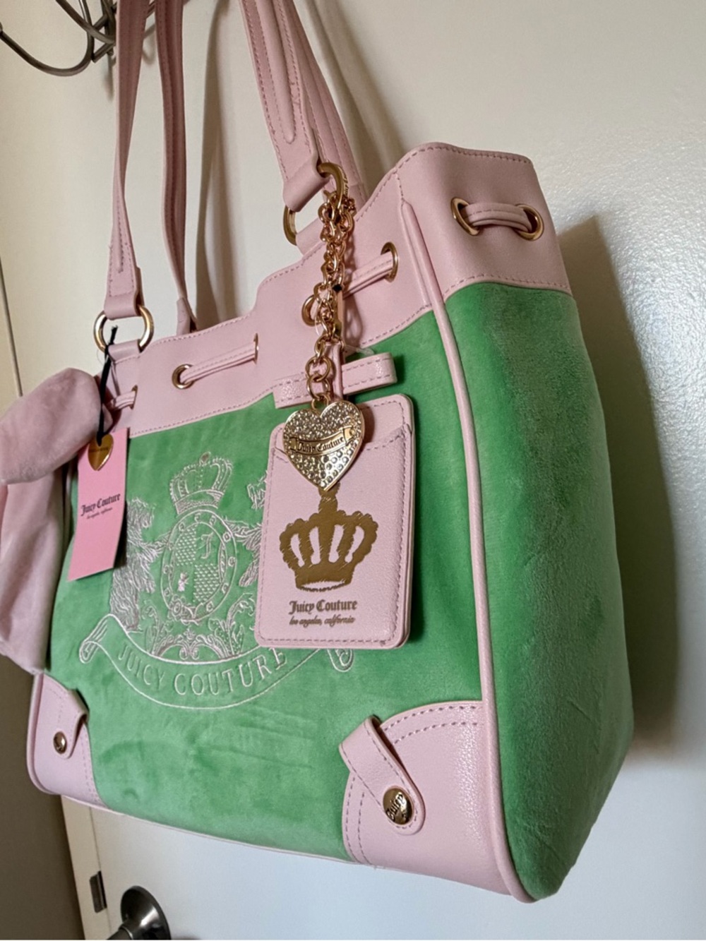 Juicy Couture Retro Green Scottie Dogs Daydreamer, NWT - Picture 2 of 12
